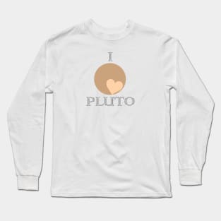 I heart Pluto Long Sleeve T-Shirt